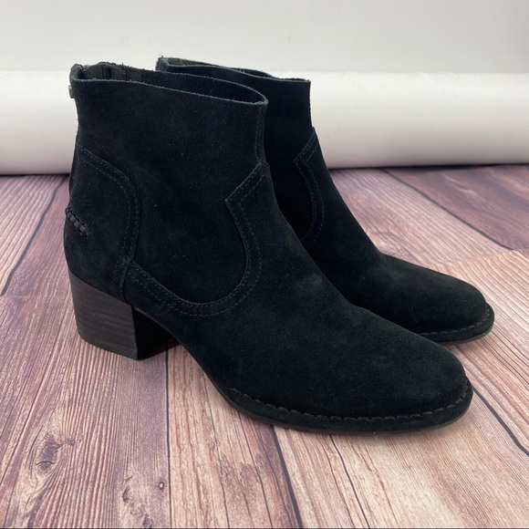 UGG Shoes - UGG- Bandara Black Suede Heeled Bootie